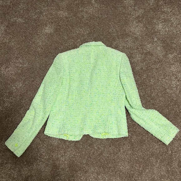 Elie Tahari mint green tweed blazer - Size 8 - Picture 7 of 7